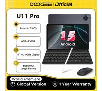 DOOGEE U11 Pro Android 15 Tablet 30GB(6+24) 256GB 11" HD 90Hz Display 8580mAh Batteria Unisoc T7200 octa-core Widevine L1