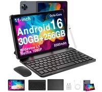 DOOGEE U11 Pro Tablet Smart 30GB RAM (6+24) 256GB ROM Display HD da 11" 90Hz Batteria da 8580mAh Unisoc T7200 Android 16 Widevine L1