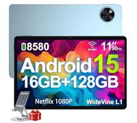 DOOGEE U11 Tablet Android 15 Ultimo, 11 Pollici IPS, 16(4+12) GB+128GB/TF 2TB Octa-Core, 8580mAh Tablet PC, 13MP+5MP, Widevine L1 Tablet in Offerta, Dual Speakers, 90HZ/OTG/WiFi/Face Unlock/BT5.0 Blu