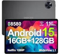 DOOGEE U11 Tablet Android 15 Ultimo, 11 Pollici IPS, 16GB+128GB/TF 2TB Octa-Core, 8580mAh Tablet PC, 13MP+5MP, Widevine L1 Tablet in Offerta, Dual Speakers, 90HZ/ OTG/WiFi 5G/ Face Unlock/ BT5.0 Nero