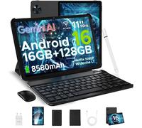 DOOGEE U11 Tablet Android 16 da 11'' con Display Ultra-chiaro a 90Hz, 4GB RAM, 128GB ROM, Batteria da 8580mAh, Doppio Altoparlante, Supporta Widevine L1