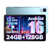 DOOGEE U12 Tablet 12 Pollici, Tablets Android 16, 90Hz 2000*1200 24GB RAM+128GB ROM/TF 2TB, Octa-Core PC, 5G WiFi/9000mAh/Gemini AI/Widevine L1/13MP+8MP/OTG/BT5/FACE ID/Doppi altoparlanti/3.5mm Jack