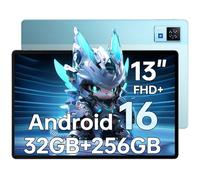 DOOGEE U13 Android 16 Tablet 13 Pollici, 32GB+256GB/2TB Gaming Tablets PC, 11000mAh, Widevine L1, Quattro Altoparlanti, 13MP+5MP, Octa-Core 2.4G+5G WLAN/Bluetooth 5.0/ OTG/GPS/ 3.5mm Jack/Face ID