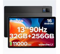 DOOGEE U13 FHD+ Tablet 13 Pollici Android 16, 32GB RAM+256GB ROM(TF 2TB) 11000mAh 18W, 2.2GHz UNISOC T7280 Octa-Core Gaming Tablet, 90Hz Widevine L1/13MP/BT 5.0/5Ghz WiFi/GPS/4 Altoparlanti