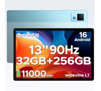 DOOGEE U13 Tablet, FHD+ Tablet 13 Pollici Android 16, 32GB RAM+256GB ROM(TF 2TB) 11000mAh 18W, 2.2GHz UNISOC T7280 Octa-Core Gaming Tablets, 90Hz Widevine L1/13MP/BT 5.0/5Ghz WiFi/GPS/4 Altoparlanti