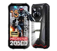 DOOGEE V Max Play 5G Rugged Smartphone with Proiettore,36GB+512GB/2TB,20500mAh 45W Android 15 Telefono Indistruttibile,6.78''FHD+120Hz,200MP+20MP AI Fotocamera 1200LM Luce Campeggio (Nero)