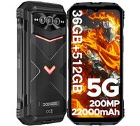 DOOGEE V MAX Plus Telefono Tripla Difesa 5G 36GB + 512GB Tripla Fotocamera 200MP + Visione Notturna 20MP 6.6" FHD+ 120Hz, 22.000mAh/33W Tenguet 7050, Android 14, IP68IP69K, Telefono Tutto