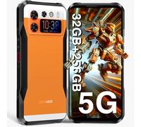 DOOGEE V20S [2024] 5G Rugged Smartphone 32GB RAM+ 256GB ROM, 6.43" + 1.58”AMOLED Schermo Posteriore 50MPAI 24MP Visione Notturna, 6000mAh 33W Ricarica Rapida, Android 13 Sblocco Facciale NFC/OTG/GPS