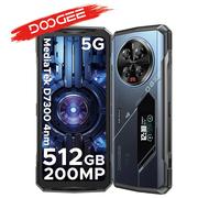DOOGEE V40 Pro 5G Rugged Phone 6.78 120 Hz 16GB + 512GB Gaming Phone dimensione 7300 200MP AI Camera 16GB 512GB Silver