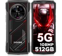DOOGEE V40 Telephone Portable Incassable 5G, 32GB RAM+512GB ROM(TF 2TB) Smartphone Incassable Android 14 avec 120Hz 6,78” FHD+ Écran, 4nm D7300 CPU/AI 108MP/WiFi 6E/BT 5,4/NFC/3 Fente de Carte, Rouge
