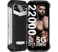 DOOGEE VMAX 5G Rugged Smartphone [2023], 20GB + 256GB(TF 2TB), 22000mAh Batteria, 108MP AI Tripla Fotocamera, 1080 Processore Dimensity, Telefono Indistruttibile, 6,6" FHD+ 120Hz, GPS/NFC/OTG