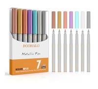 DOOHALO Cricut - Penne metalliche per Cricut Maker 3/Maker/Explore 3/Air 2/Air, penne a punta media 1.0, 7 colori, per artigianato, disegno, colorazione, scrittura, scarabocchi