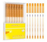 DOOHALO Penna gel glitter oro compatibile con Cricut Maker4/3/Explore 3/Air 2/Air Machine, 0,8 punte per disegno e pittura, 7 confezioni