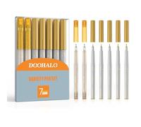DOOHALO Set di penne gel glitterate dorate per Cricut Maker 3/Maker/Explore 3/Air 2/Air, pennarelli a punta media per scrapbooking, disegno, colorazione, scrittura, calligrafia