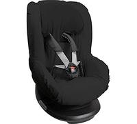 Dooky Black Uni - Coprisedile universale per seggiolino, per molti modelli comuni, gruppo di età 1+ 9-18 kg, sistema di cintura a 3 e 5 punti, colore nero