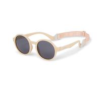 Dooky Fiji - Occhiali da sole rotondi per bambine e bambini, protezione UVA e UV-B, lenti infrangibili con fascia regolabile e rimovibile, colore: Cappuccino