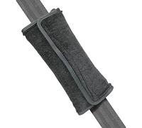 Dooky Seatbelt - Cuscino per cintura di sicurezza, 100% cotone, extra morbido, lavabile, con pratica chiusura in velcro, colore: grigio scuro