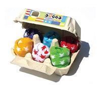 Dooky The Original 6 Paia di Calze Neonato da 0 a 12 Mesi in Cotone con Confezione Box Uova in Diversi Design e Colori - 30 g, multicolore