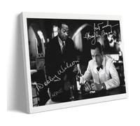 DOOLEY WILSON & HUMPHREY BOGART - CASABLANCA AUTOGRAPH SIGNED Poster decorativo da parete per soggiorno, camera da letto, pittura da parete, decorazione moderna per camera familiare, 12 x 18 cm