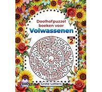 Doolhofpuzzelboeken voor volwassenen, grote letters, hersenkrakers voor hoge cognitieve vaardigheden, Deel 2: Logische spellen voor volwassenen: plezier en ontspanning