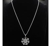 DOOLY 2021 Moda Stella a Sette Punte Stregoneria Collane in Acciaio Inossidabile Collana Donna Dichiarazione Gioielli cadenas Mujer