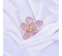 DOOLY Anelli alla Moda Colore Oro Blu Grigio Bianco Rosso Grande Fiore di Cristallo Gioielli da Festa per Le Donne Regalo