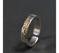 DOOLY Anello in Argento con Indice da Uomo dal Design Originale Anello in Oro con Portafoglio Nero Fatto a Mano in Oro Giallo