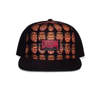 Doom Cappellino Snapback Doom Faces Background Difuzed