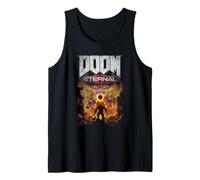 Doom Eternal Gold Cover Art Scene Distressed Video Game Canotta