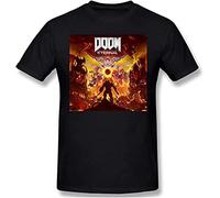 Doom Eternal Man's Cotton Short Sleeve T-Shirt Fashion Shirts Black XXL