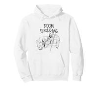 Doom Scrolling - Grim Reaper Killing Time Felpa con Cappuccio