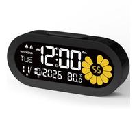 DOOMAY Sveglia Digitale da Comodino con Display VA-LCD ad Alta Chiarezza - Doppia Sveglia con Modalità Weekend e Volume Regolabile 95dB - Orologio da Tavolo Compatto con USB-C e Memoria Batteria