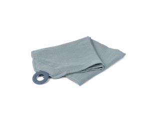 Doomoo Basics - Mom'n Play Cape per allattamento Tetra Green - Coperta per allattamento con Teether- per allattare dove vuoi e per parare a tutti i piccoli imprevisti - 100% cotone organico