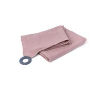Doomoo Basics - Mom'n Play - Cape per allattamento Tetra Pink - Coperta per allattamento al seno con Teether- 100% cotone organico