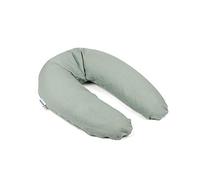 doomoo Comfy Big Tetra Green - Cuscino per gravidanza e allattamento, ultra comfort per dormire durante la gravidanza, allevia la schiena, le gambe e la pancia, fodera 100% biologica e certificata