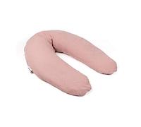 doomoo Comfy Big Tetra Pink - Cuscino per gravidanza e allattamento, ultra comfort per dormire durante la gravidanza, allevia la schiena, le gambe e la pancia, fodera 100% biologica e certificata