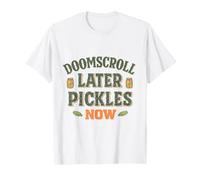 Doomscroll Dopo sottaceti Ora Divertente decapaggio inscatolamento Maglietta