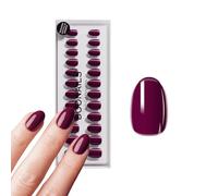 DOONAILS - Press On Nails 30er Set Into You forma arrotondata viola - Unghie da incollare Full Cover qualità soggiorno - Fake nails soft gel corto - Naturale & piacevole da indossare