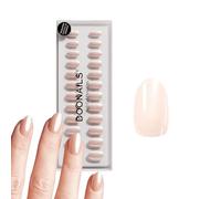 DOONAILS - Press On Nails 30er Set Love Paris forma arrotondata rotonda cromo rosso - Unghie da incollare Full Cover qualità soggiorno - Fake nails soft gel corto - Naturale & piacevole da indossare