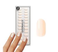 DOONAILS - Soft Gel Press On Nails Set da 30 pezzi Cheesecake forma arrotondata crema - Unghie da incollare Full Cover in qualità da salone - Finte unghie Soft Gel Medium - Naturale e piacevole al