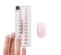 DOONAILS Soft Gel Press On Nails - Set di 30 Jetset, forma extra corta quadrata, cromo, unghie da incollare di qualità salone unghie finte soft gel, extra corti, naturali e comodi da indossare