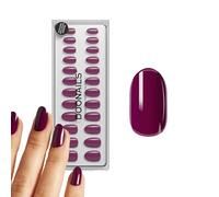 DOONAILS Soft Gel Press On Nails - Set di 30 unghie Into Your forma arrotondata, viola da incollare Full Cover in qualità salone unghie finte soft gel medio, naturale e piacevole da indossare