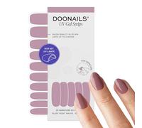 DOONAILS® UV Gel Strips Silent Night Mauve - Adesivi per unghie UV indurenti, 20 strisce per 2 manicure - Fino a 3 settimane di tenuta, senza HEMA e vegan, qualità da salone