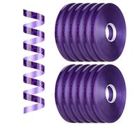 Dooozy Nastri Regalo per Pacchi di Regalo, 12 Rotoli 5MM 50M Nastro per Palloncini Confezioni Regalo Fiocchi per Fioristi Fiorista Artigianato Feste di Compleanno Regalo Decorazione(Laser Viola)