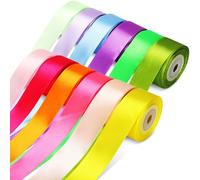 Dooozy Nastro di Raso, 12 Colori 25mm 10m Nastro Regalo in Tessuto Nastro Satinato per Confezioni Regalo, Evento Festivo, Decor di Nozze, Bomboniere, Regali Decor
