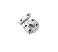 Door Bolt, Bathroom Toilet Door Latch for Securing Internal Doors Rotate Door Lock Bolt Gate Latch Door Lock with Brushed Surface(2pcs, Silver)