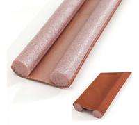 Door Bottom Sealing Strip, 1 Count Door Draft Stopper, Under Door Draft Noise Blocker, Home Essentials, Weather Stripping Door Sweep, 36.6 Inch Long, Air Gap Blocker, Indoor Comfortable(Marrone)