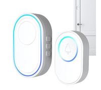 Door Chime, Entry Alert System, Wireless Smart Alarm, Motion Activated Sensor, 3.54x2.24x1.77 pollici, Easy Installation Device for Home, Office, Storefront, Business, Customer