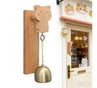 Door Chimes For Home, Wooden Adhesive Wind Chime, Shopkeepers Bell Accessory, Door Opening Alert Decor, Wooden Bell Chime With Easy Install Design For Outdoor Indoor Garden Yard Entrance Fence Bedroom