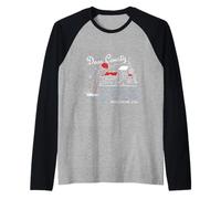 Door County Skyline Barca a Vela Wisconsin Vintage Retro Travel Maglia con Maniche Raglan